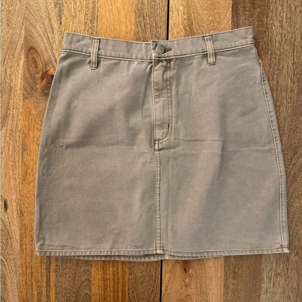 Sunday Best Tan Mini Pencil Skirt Work